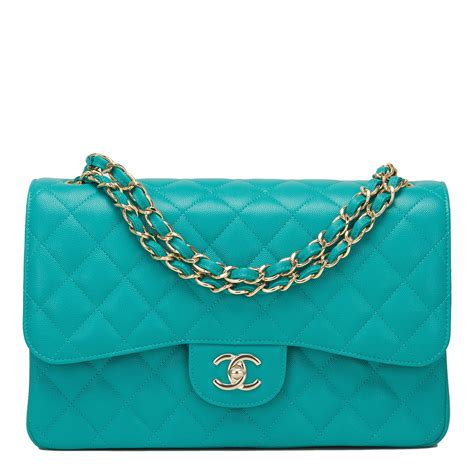 chanel classic flap bag turquoise|chanel flap bag history.